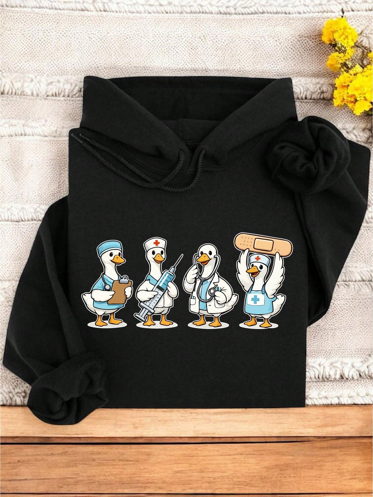 Funny Nurse Goose Hoodie