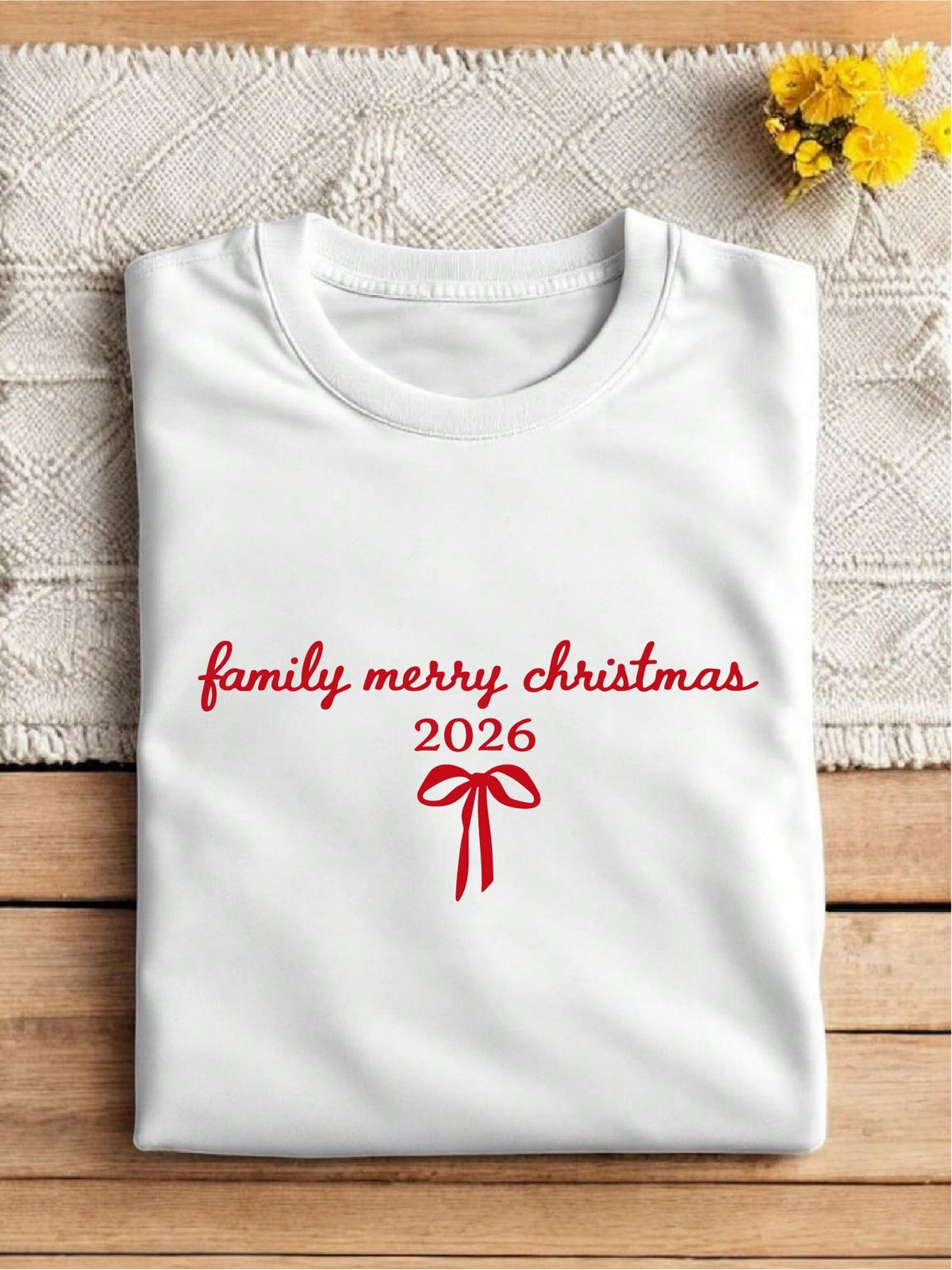 Coquette Family Merry Christmas 2026 T-Shirt