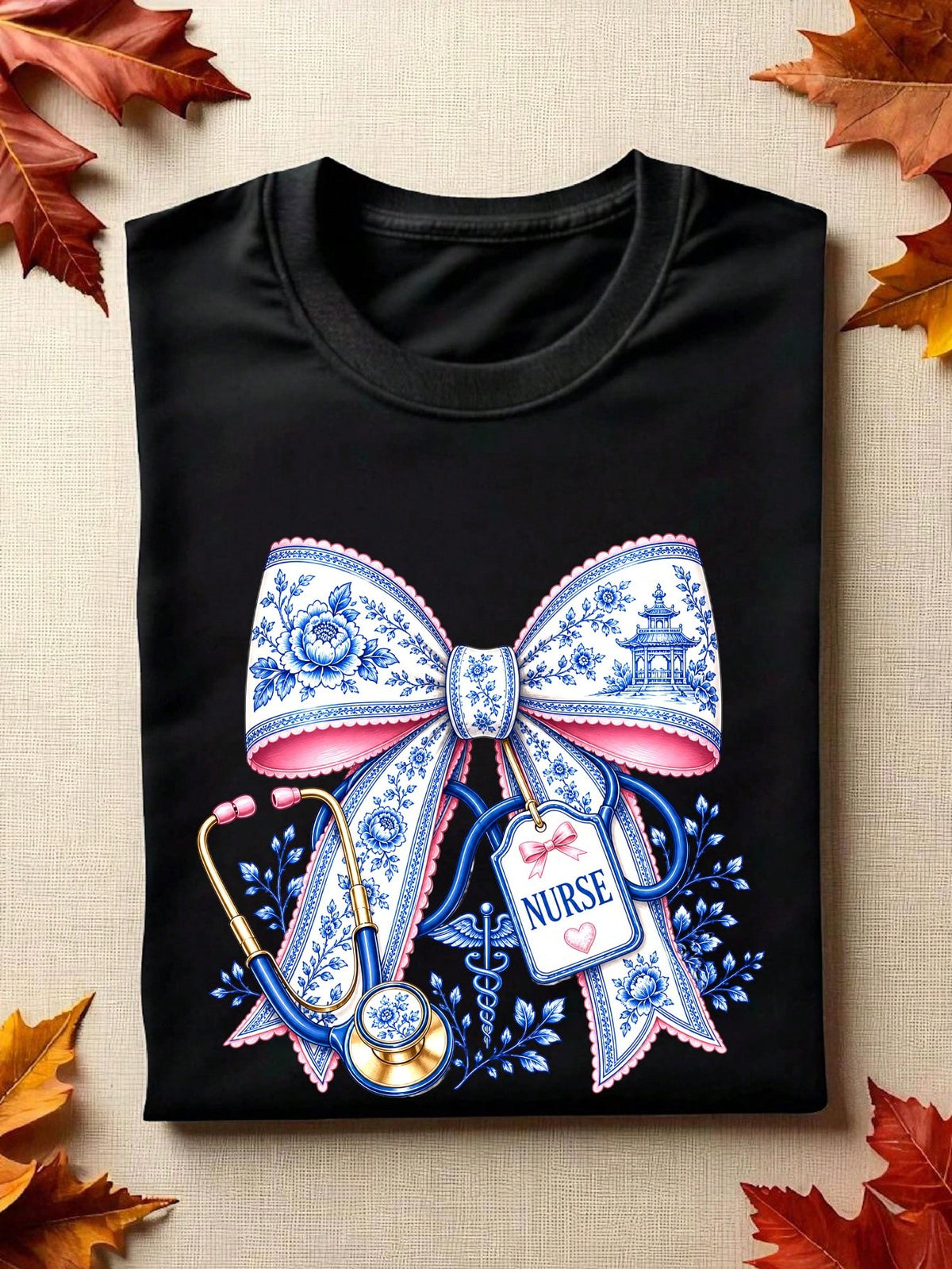 Blue Chinoiserie T-Shirt