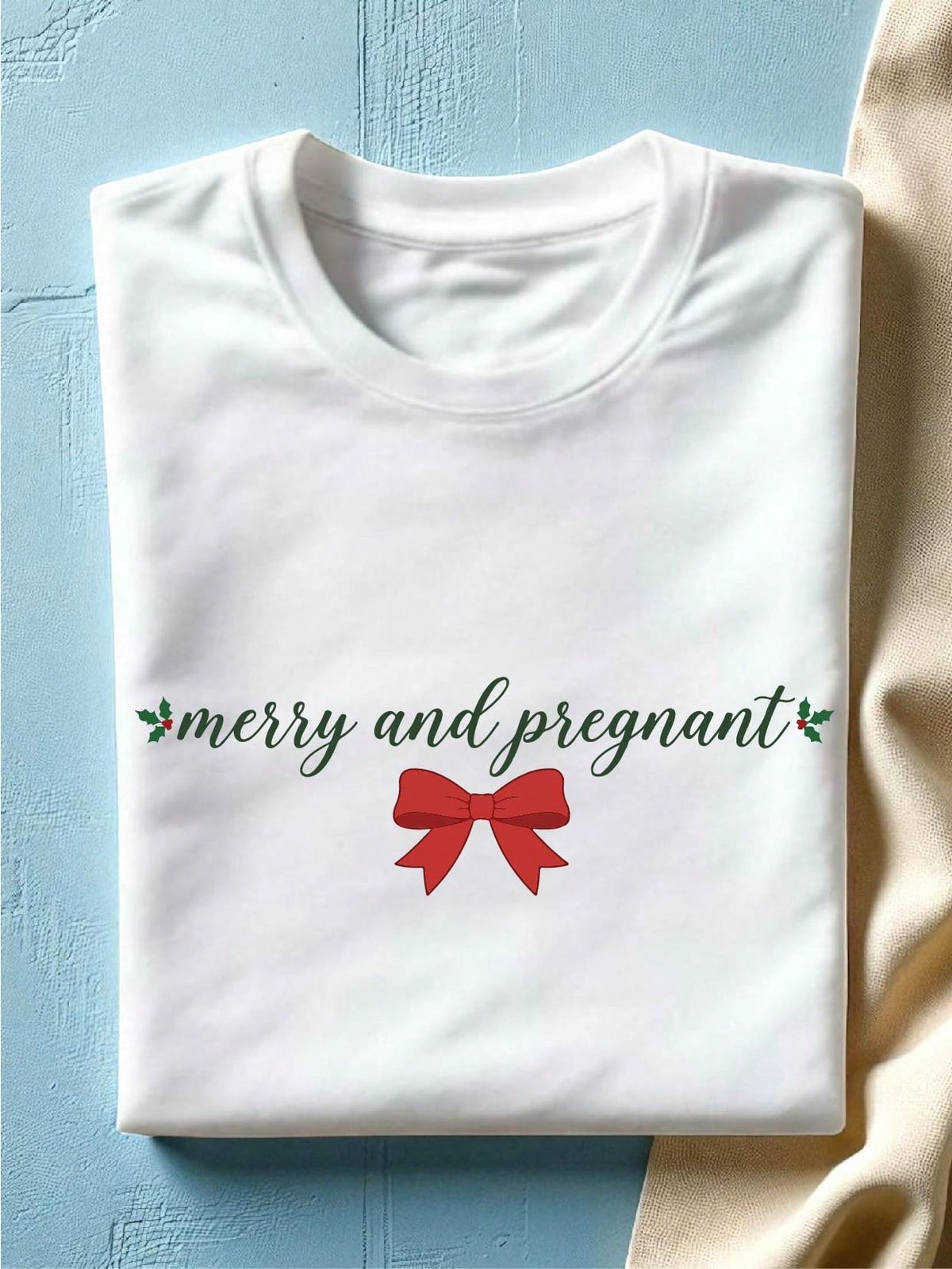 Merry And Pregnant T-Shirt