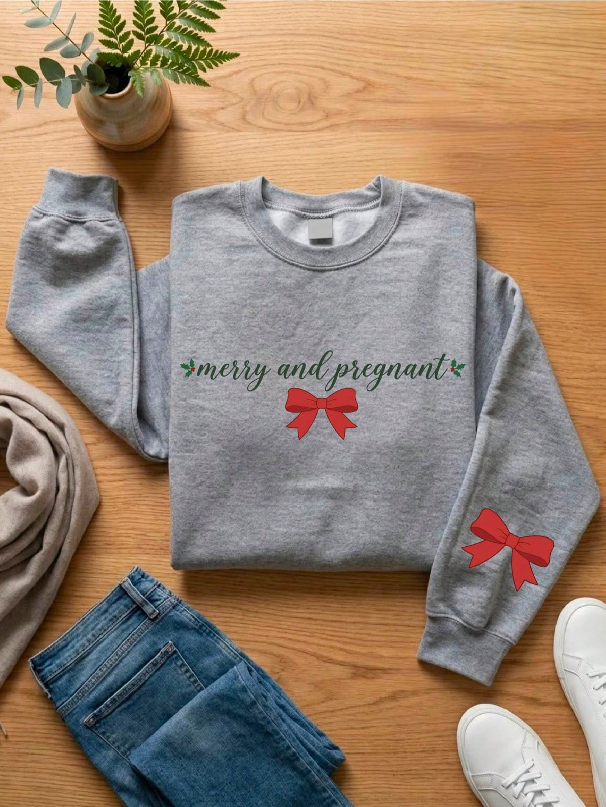 Merry And Pregnant Sweatshirt