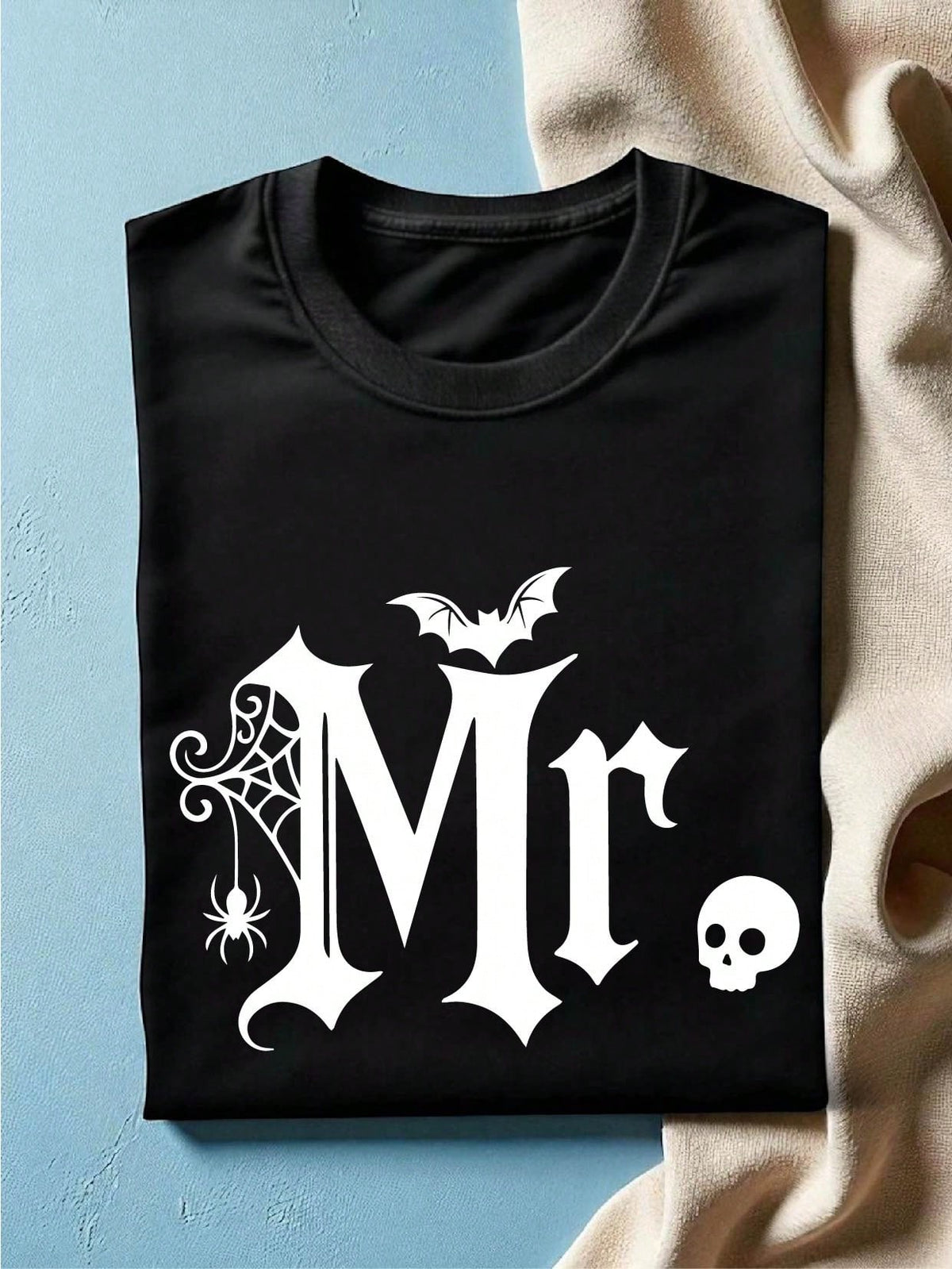 1PC Halloween MR And MRS T-Shirt