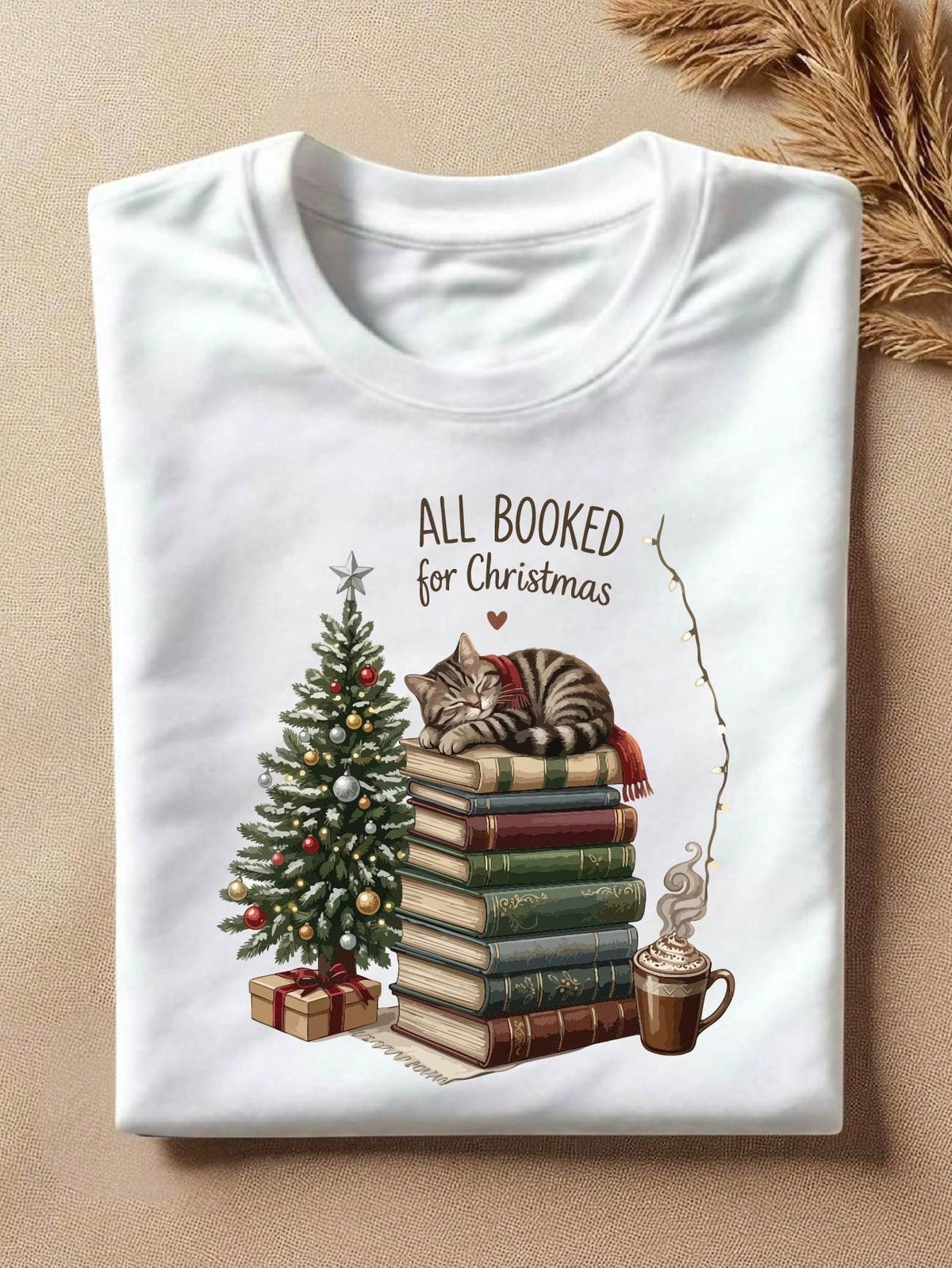 All Booked For Christmas T-Shirt