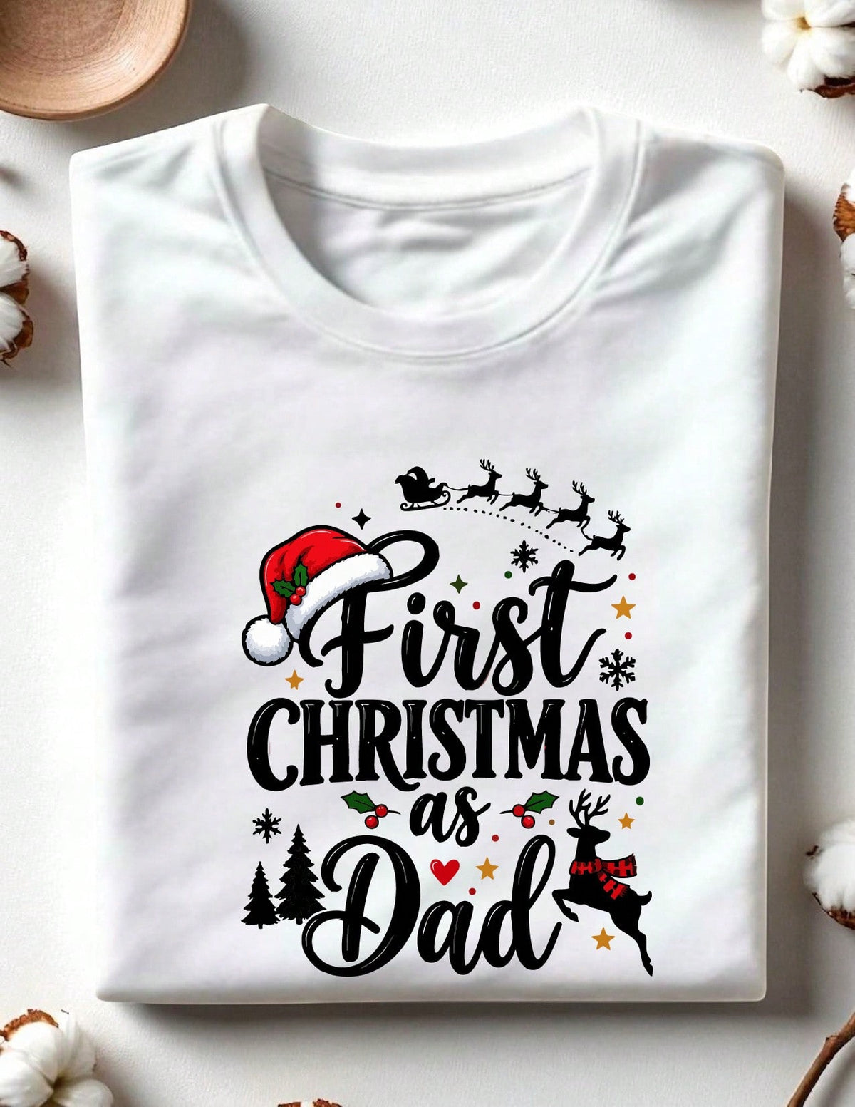 1 PC First Christmas Of Family T-Shirt