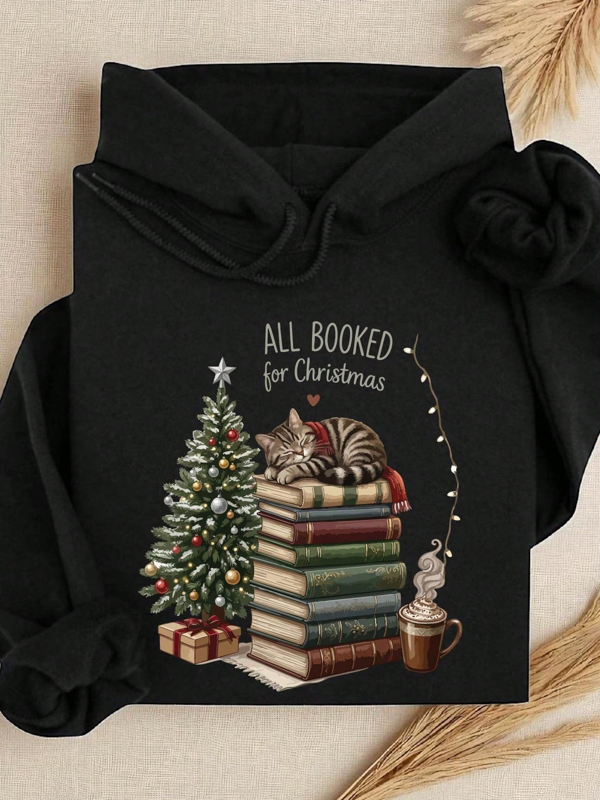 All Booked For Christmas Hoodie
