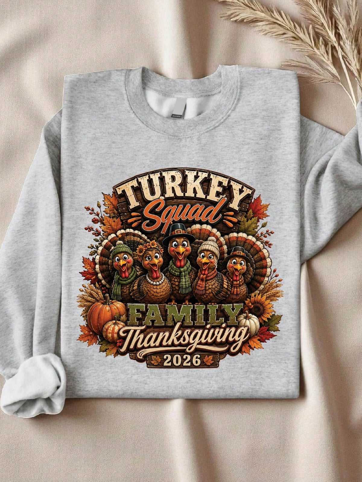Turkey Family Thanksgiving 2026 Sweatshirt