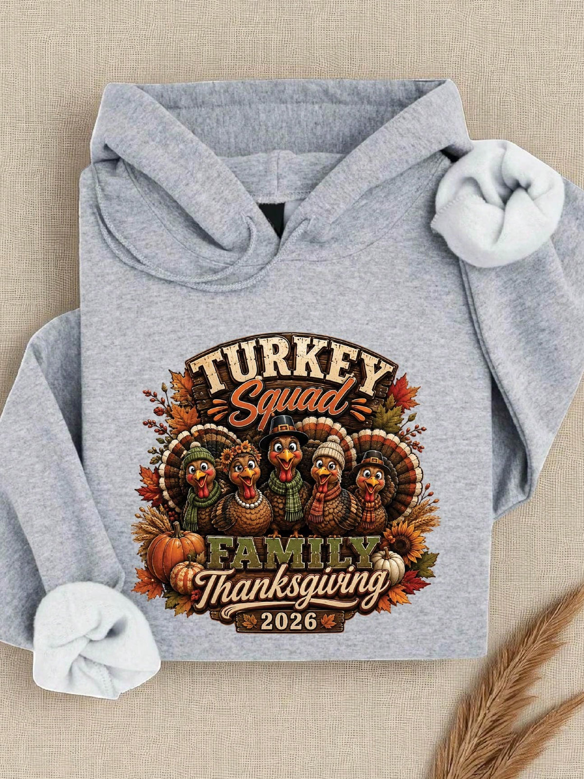 Turkey Family Thanksgiving 2026 Hoodie