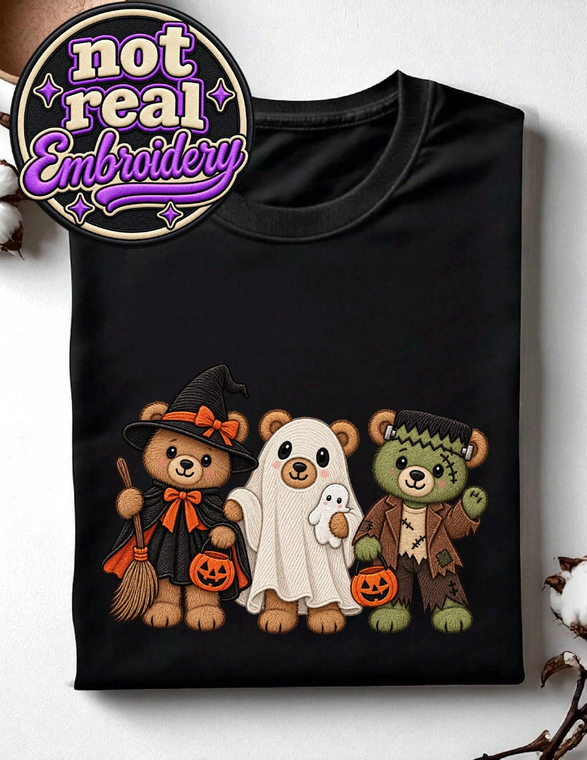 Halloween Bear (DTF Graphic Print) T-Shirt