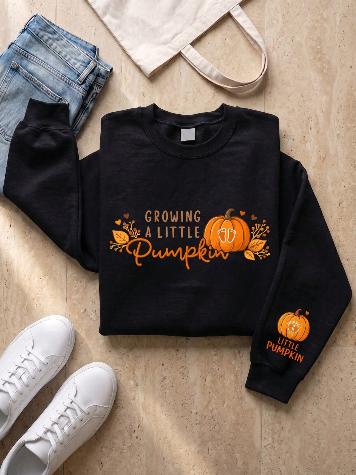 Retro Growing A Little Pumpkin Sweatshirt