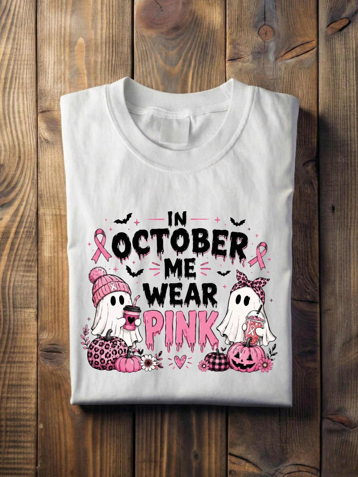 In October We Wear Pink T-Shirt