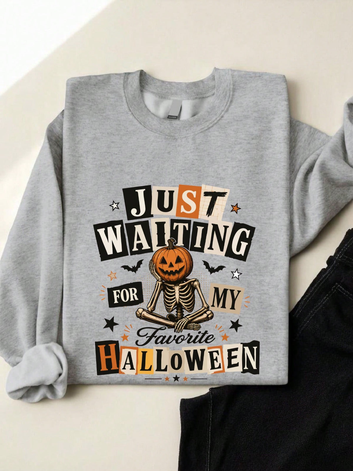 Just Waiting For Halloween Sweatshirt