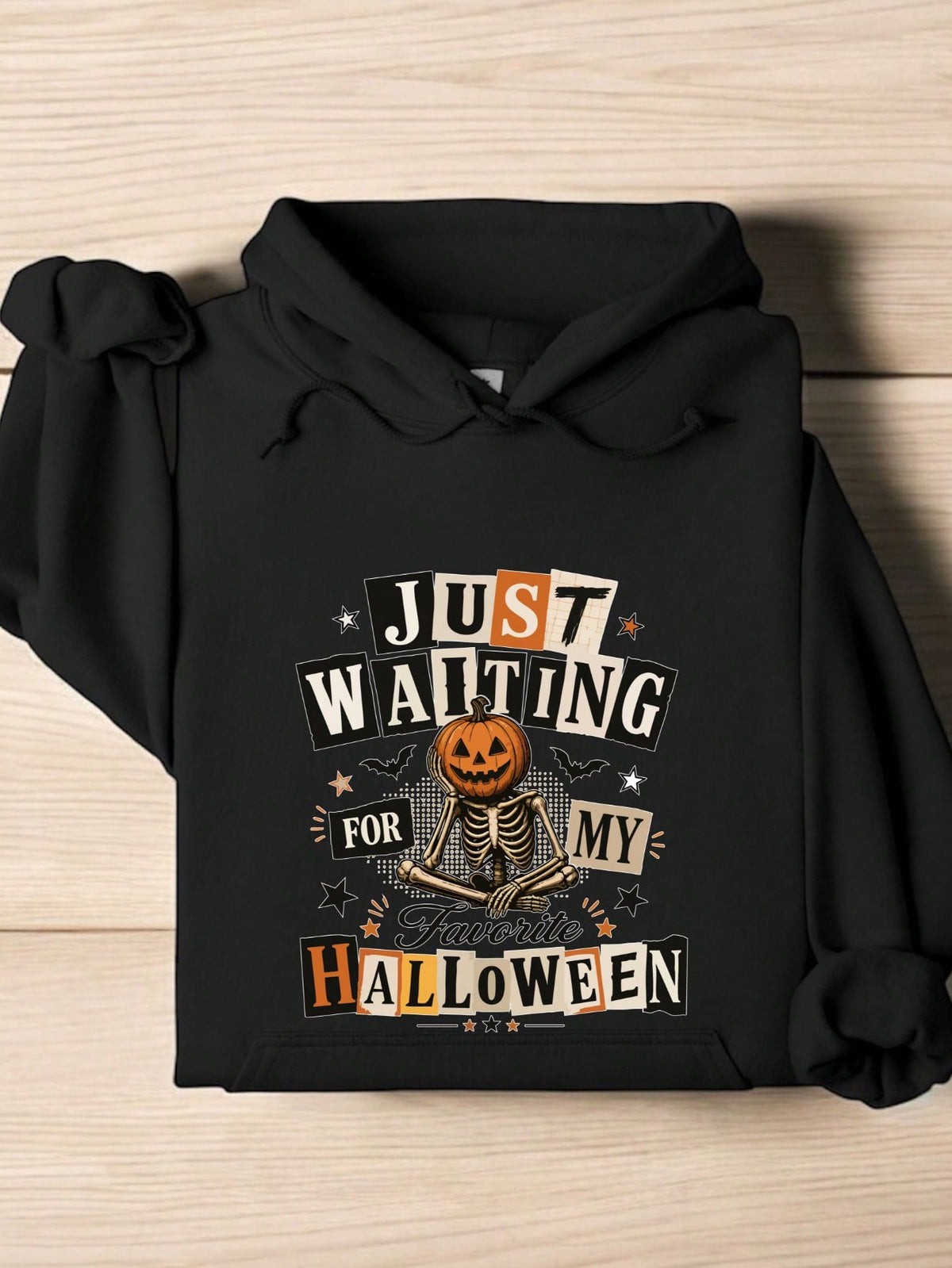 Just Waiting For Halloween Hoodie