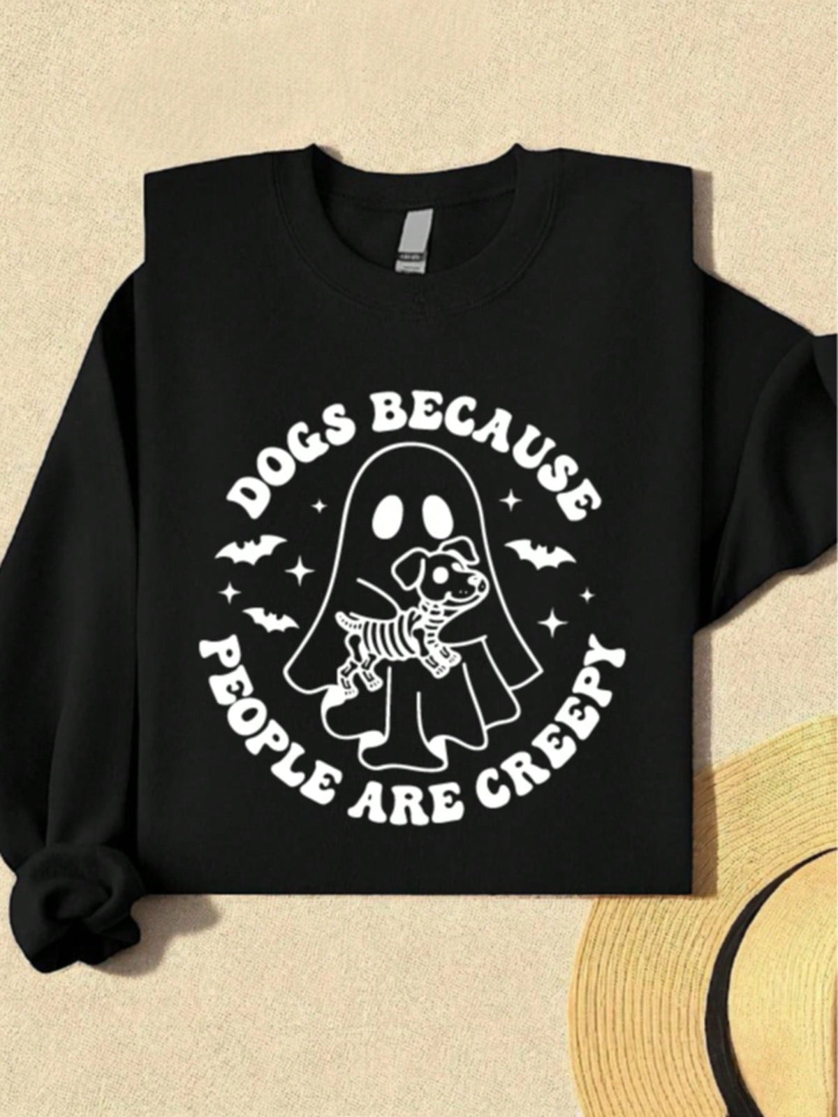 Dog Because People Are Creepy Halloween Outfit Sweatshirt