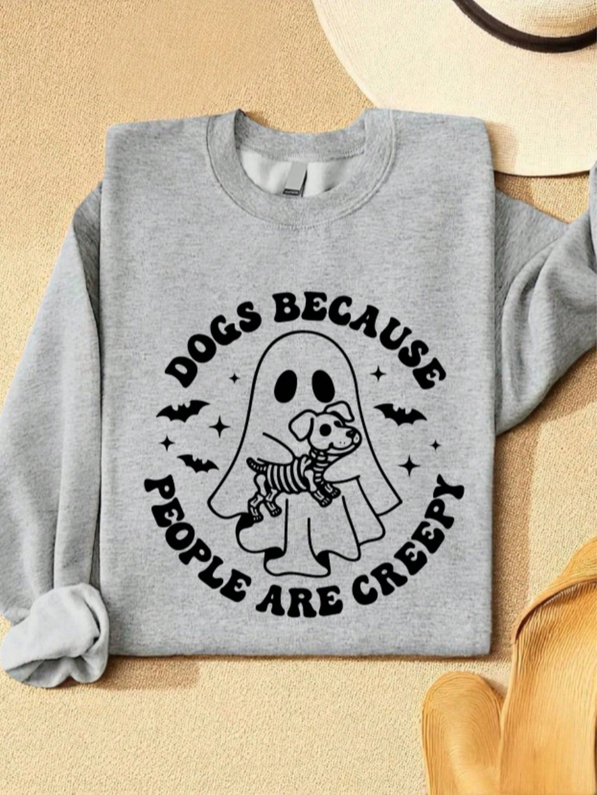 Dog Because People Are Creepy Halloween Outfit Sweatshirt
