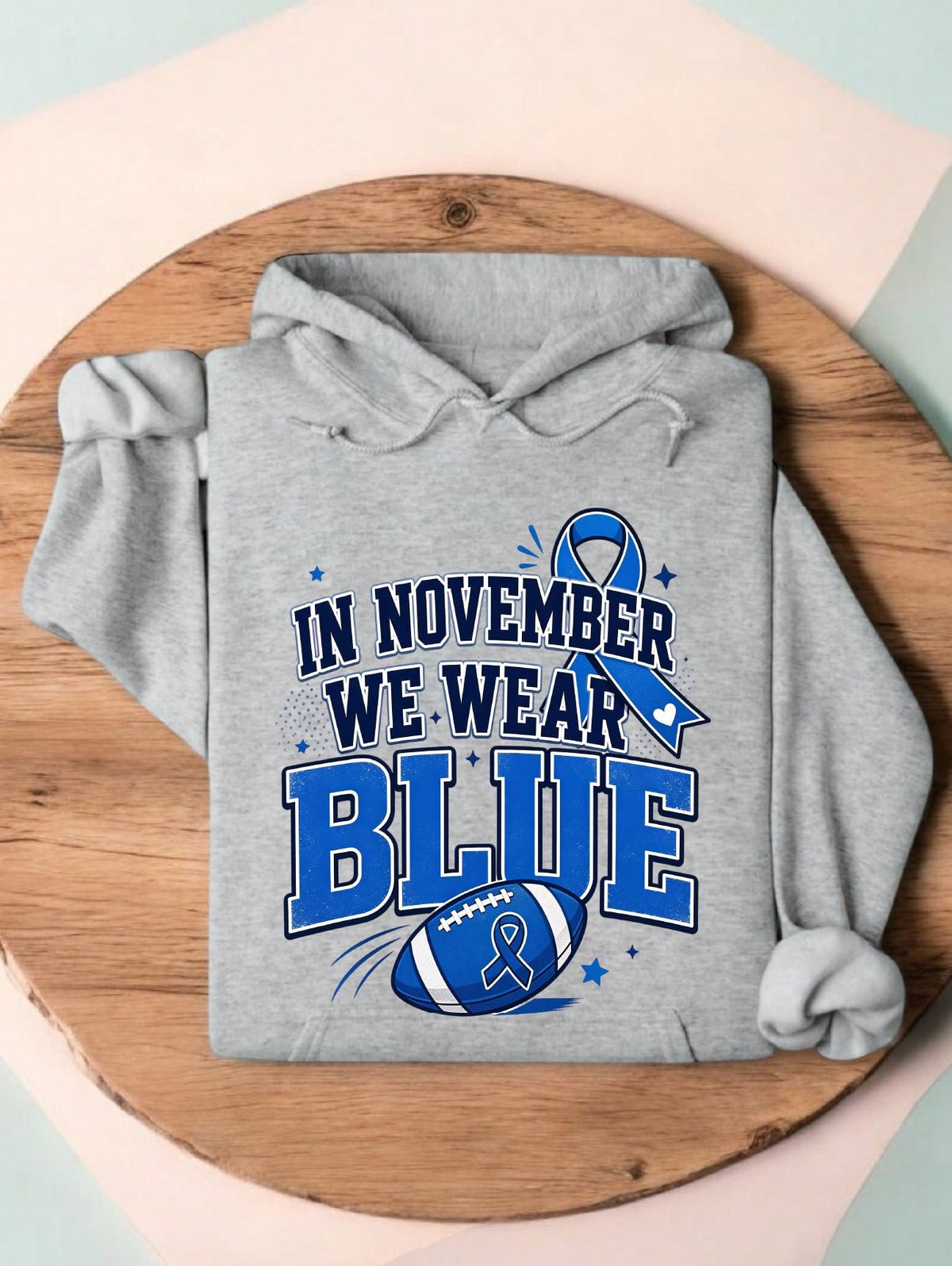 In November We Wear Blue Hoodie