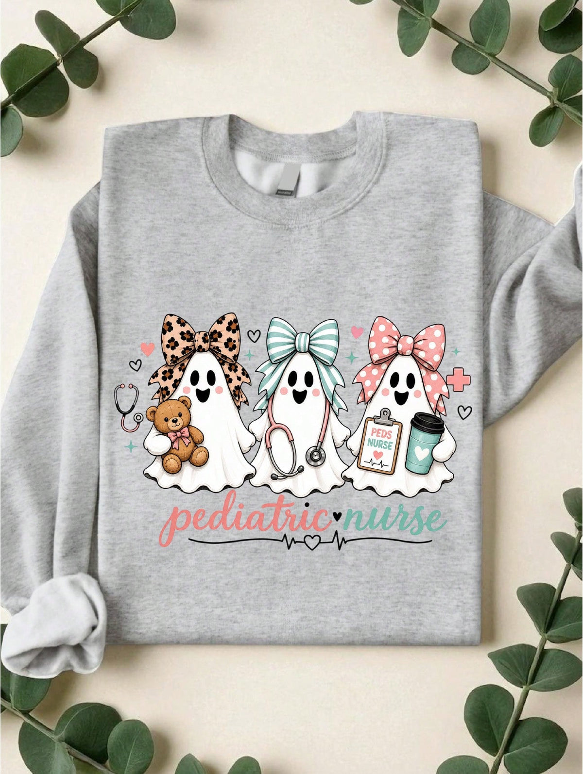 Pediatric Nurse Ghost Sweatshirt