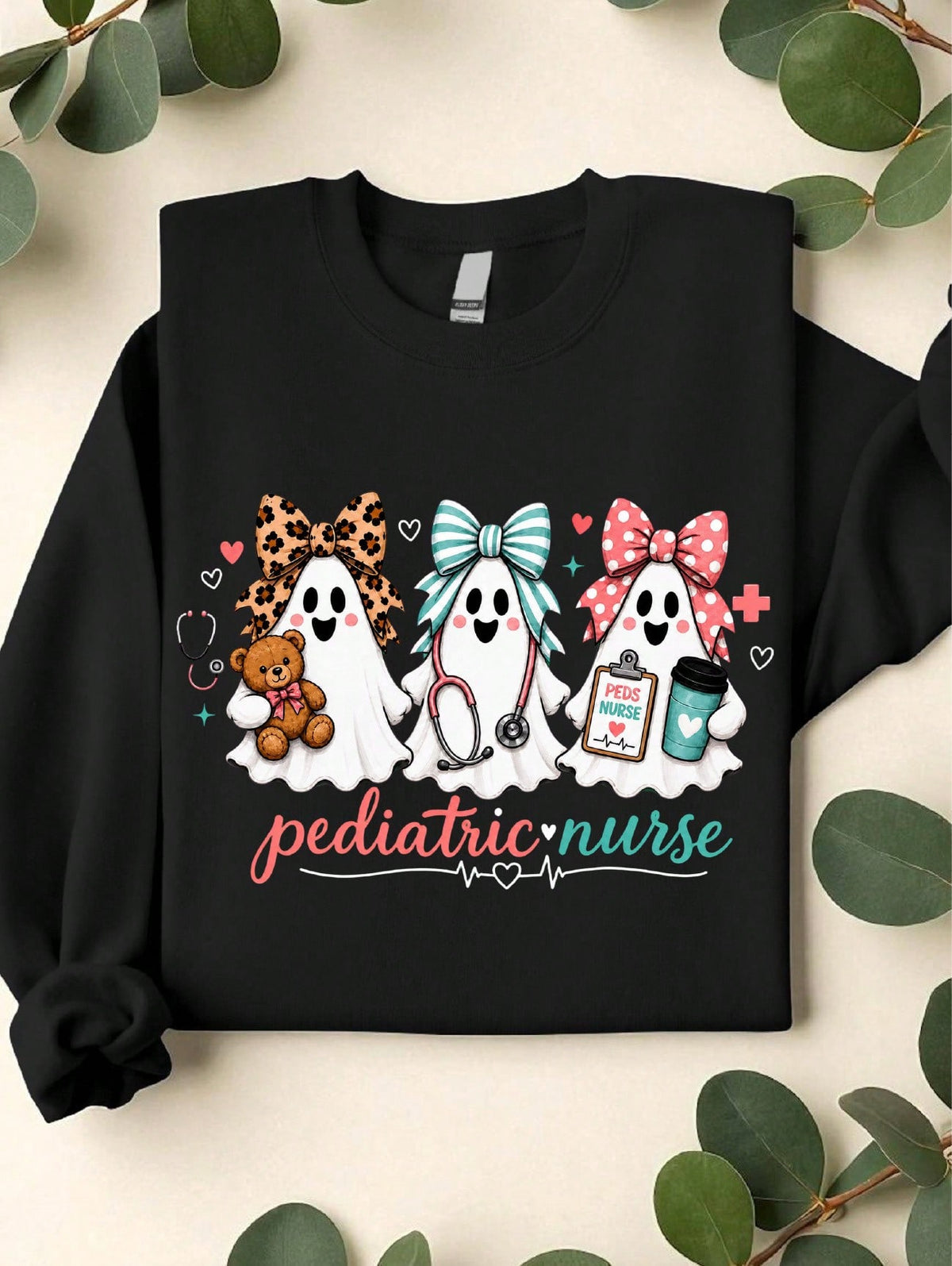Pediatric Nurse Ghost Sweatshirt
