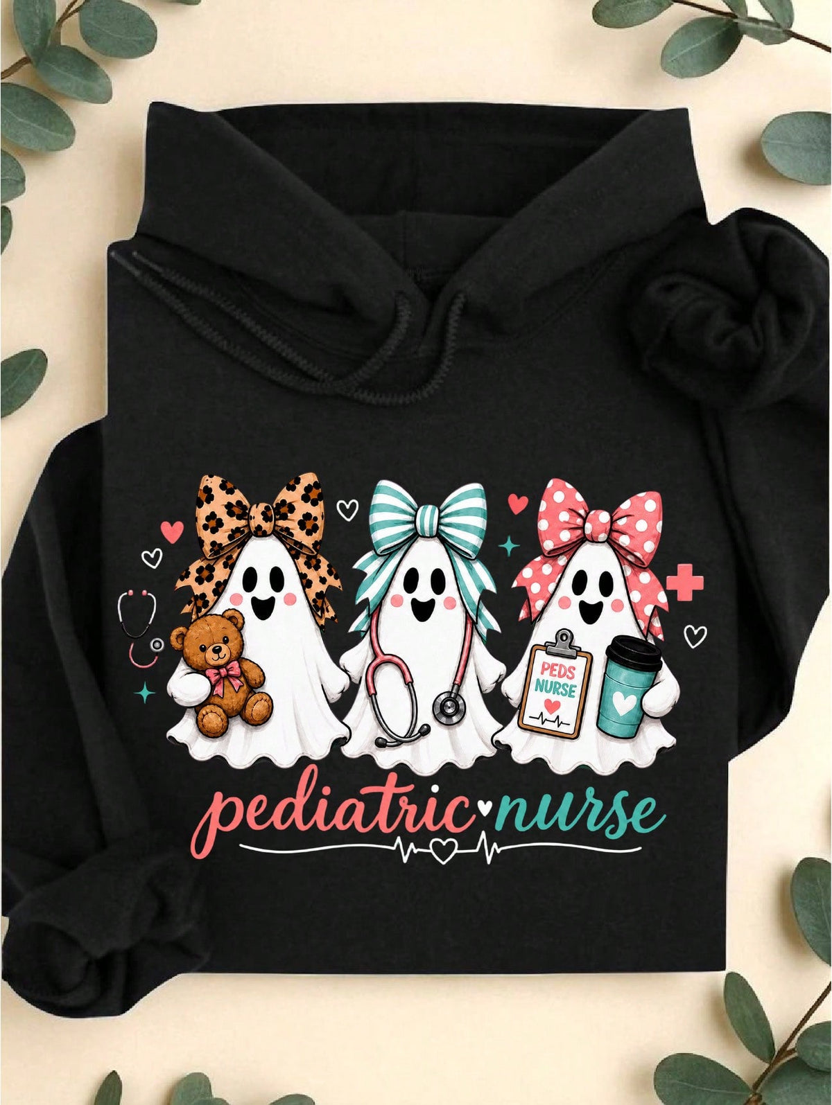 Pediatric Nurse Ghost Hoodie