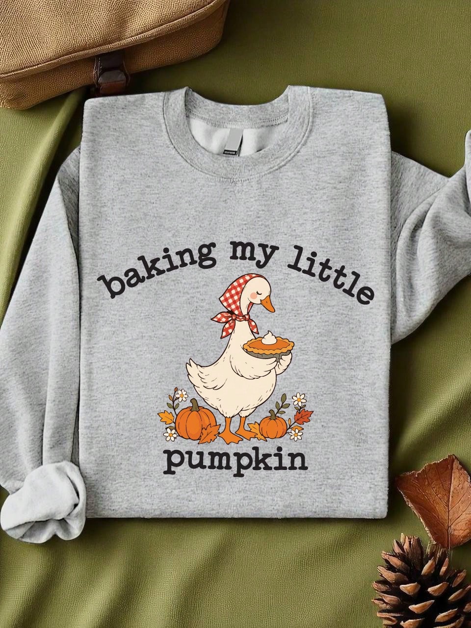 Baking My Little Pumpkin Maternity Unisex Sweatshirt