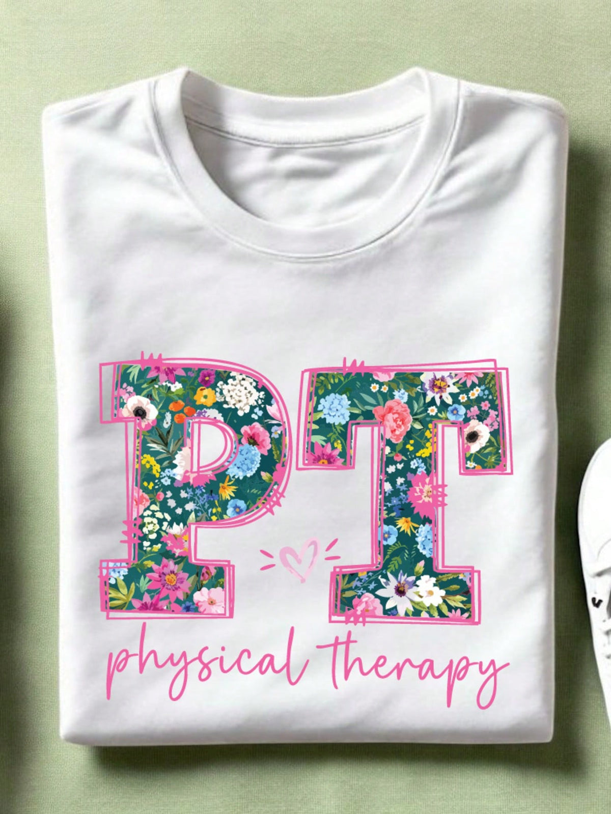 Floral Physical Therapy Unisex T-Shirt