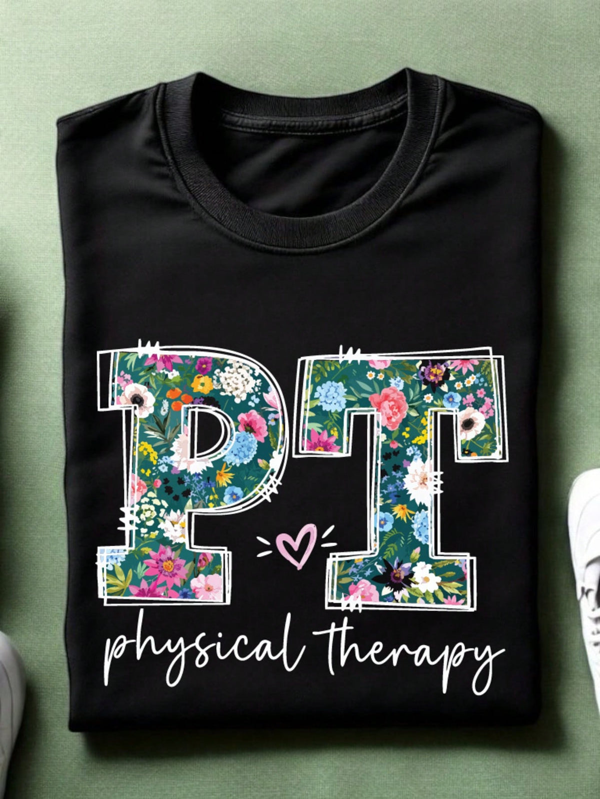 Floral Physical Therapy Unisex T-Shirt