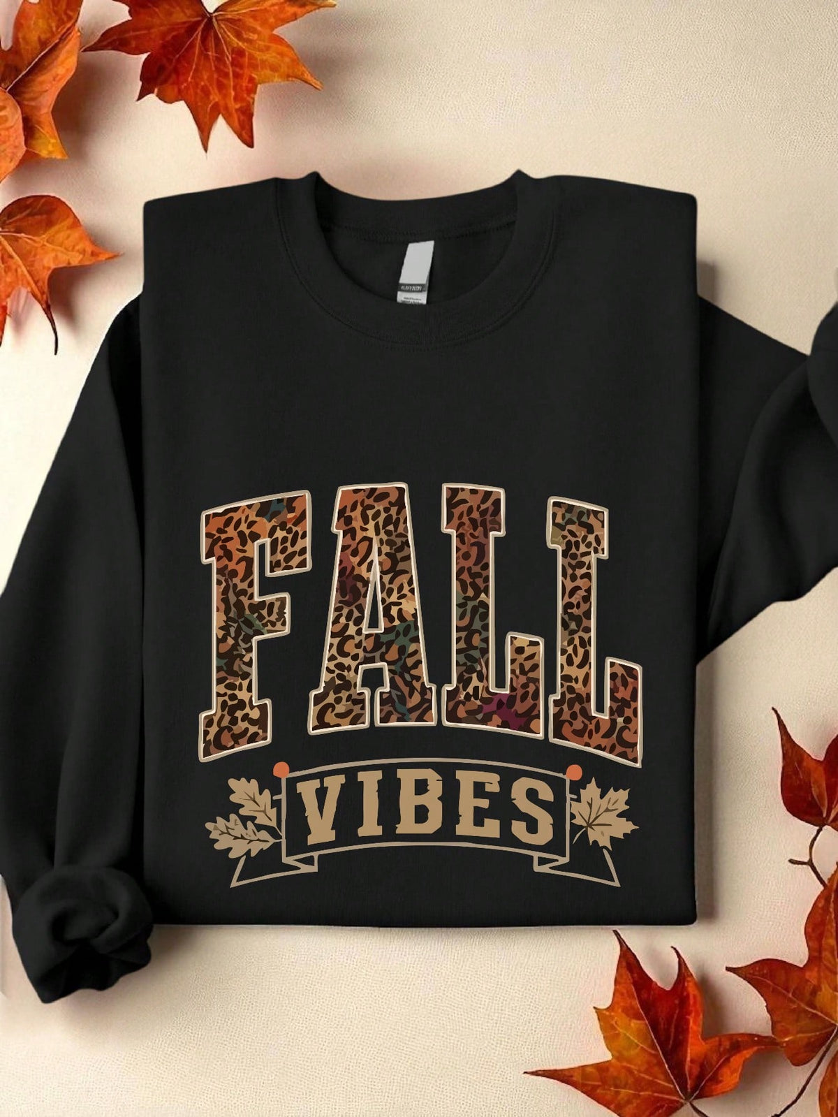 Leopard Fall Vibes Sweatshirt