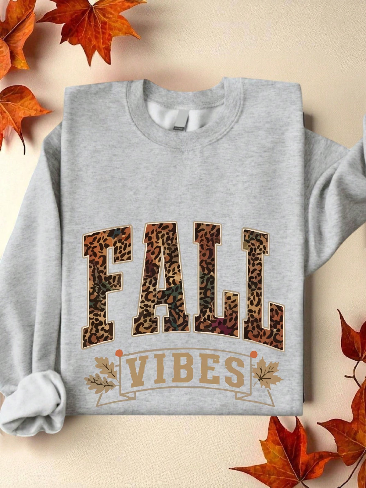 Leopard Fall Vibes Sweatshirt