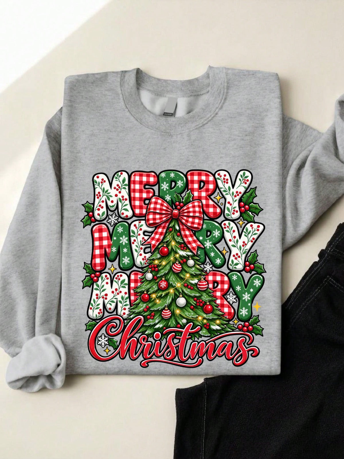 Merry Christmas Tree Sweatshirt