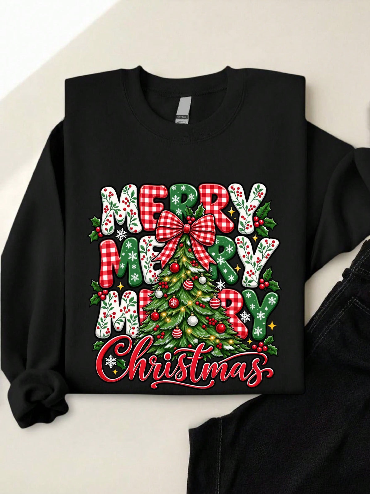 Merry Christmas Tree Sweatshirt
