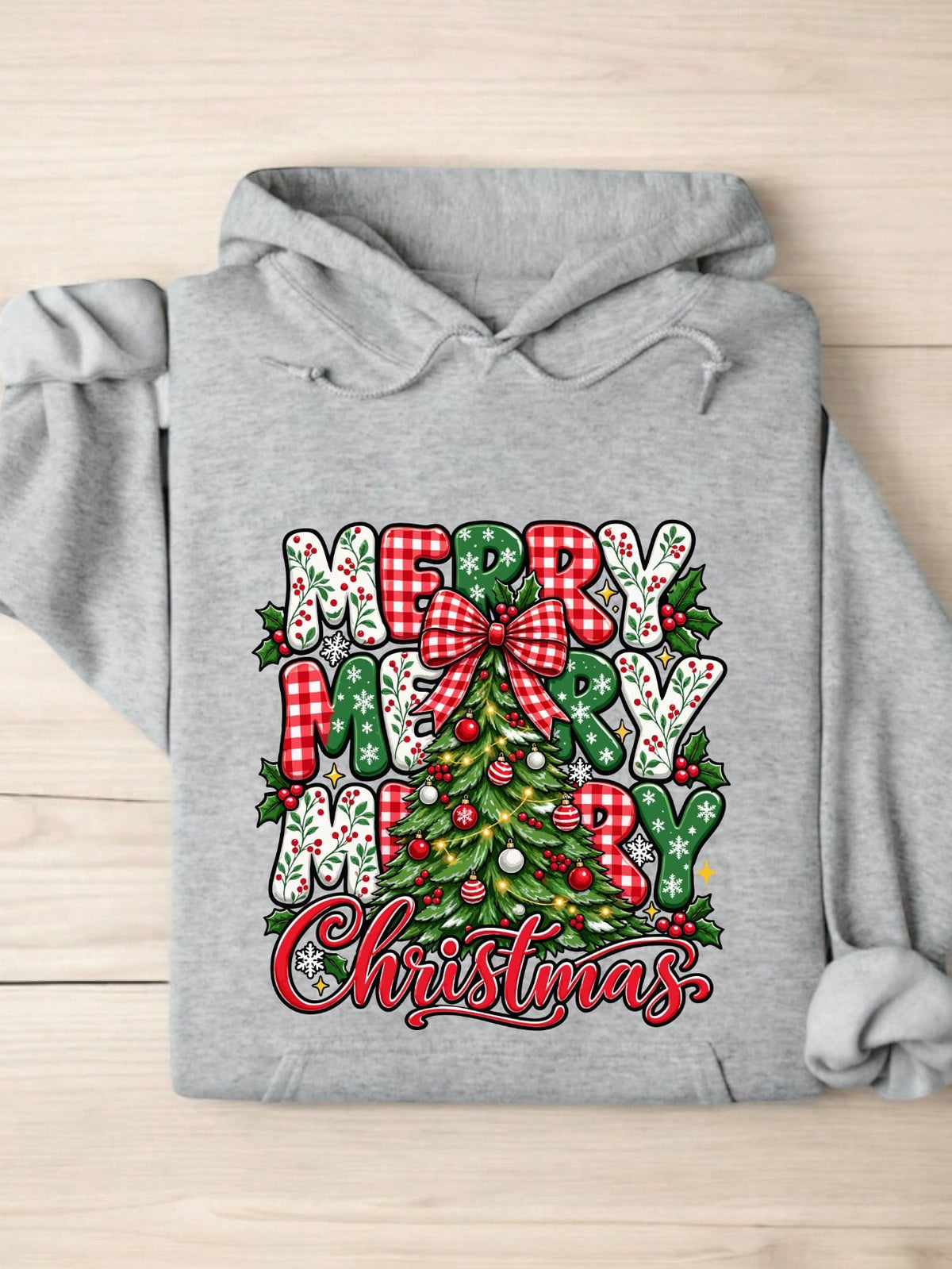 Merry Christmas Tree Hoodie