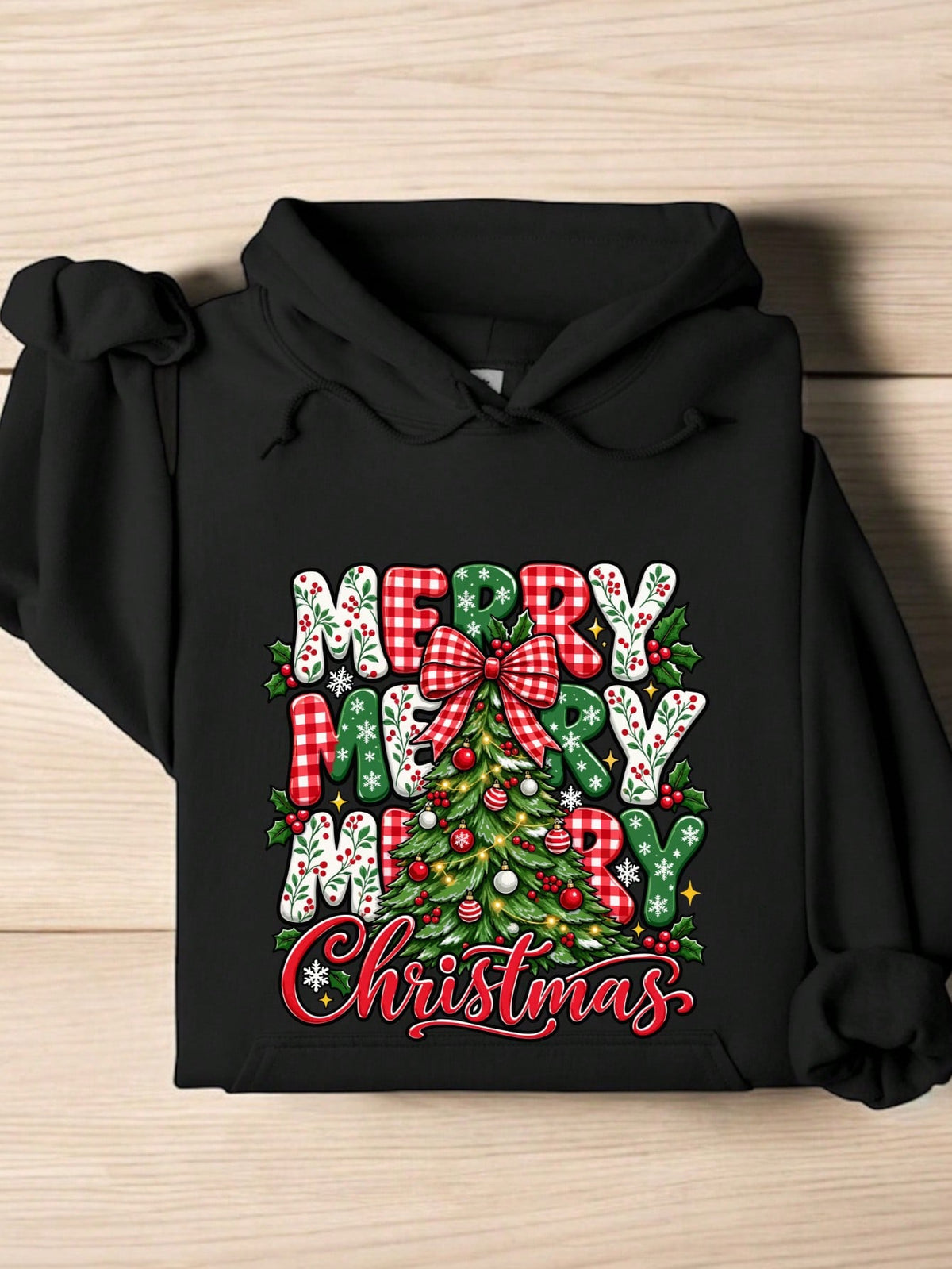 Merry Christmas Tree Hoodie