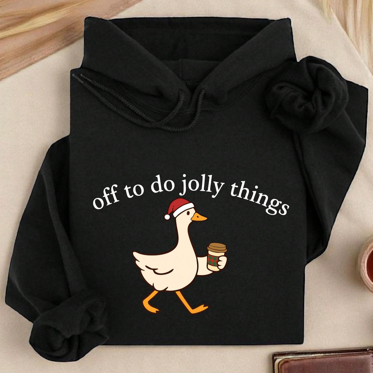 Off To Do Jolly Things Hoodie