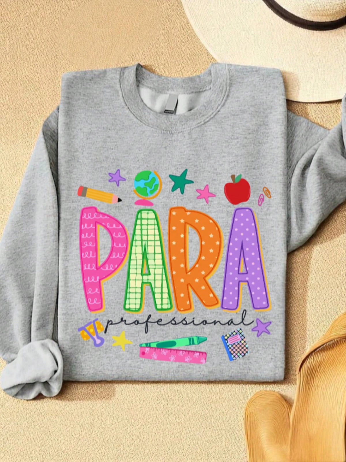Paraprofessional Floral Sweatshirt