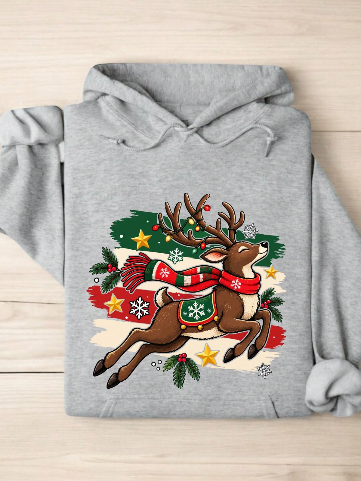 Retro Reindeer Hoodie