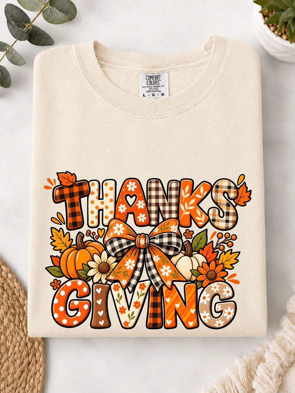 Thanksgiving Coquette Bow T-Shirt
