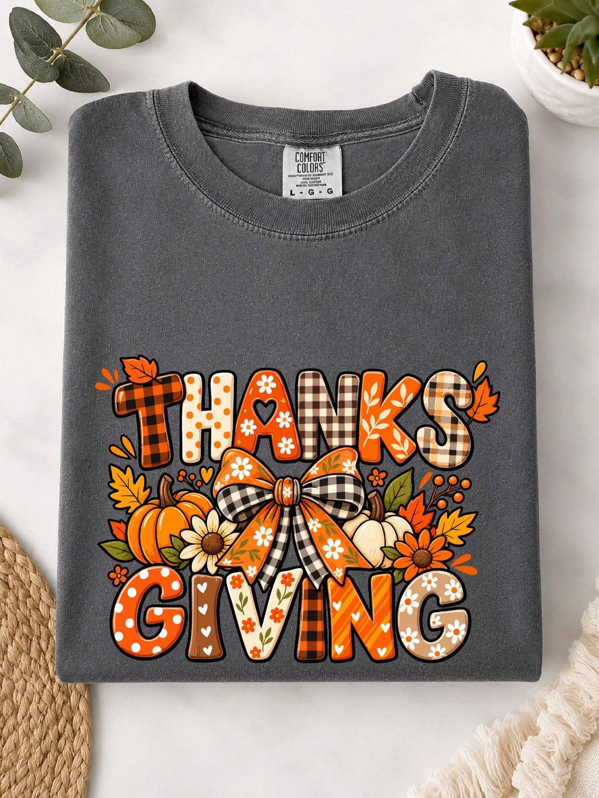 Thanksgiving Coquette Bow T-Shirt