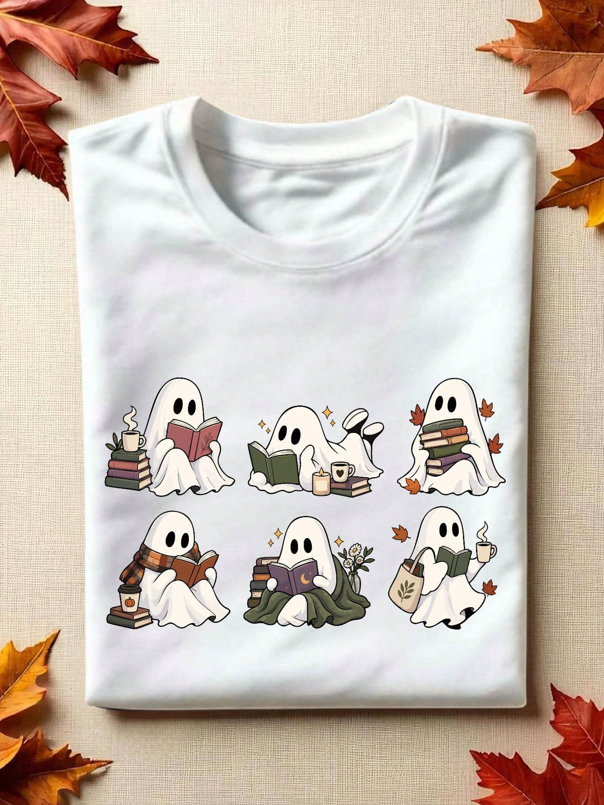 Halloween Book Shelf T-Shirt