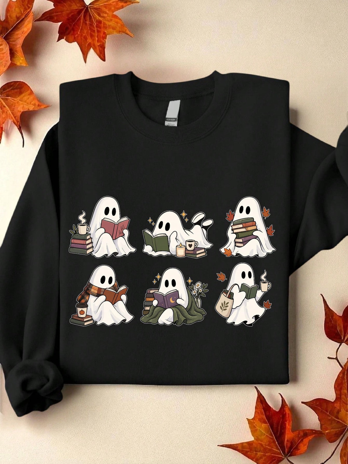 Halloween Book Shelf Sweatshirt