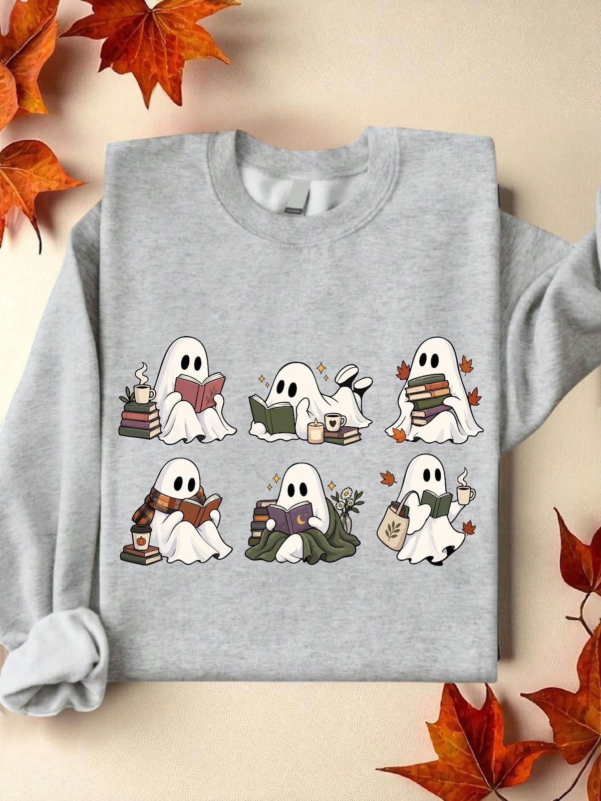 Halloween Book Shelf Sweatshirt