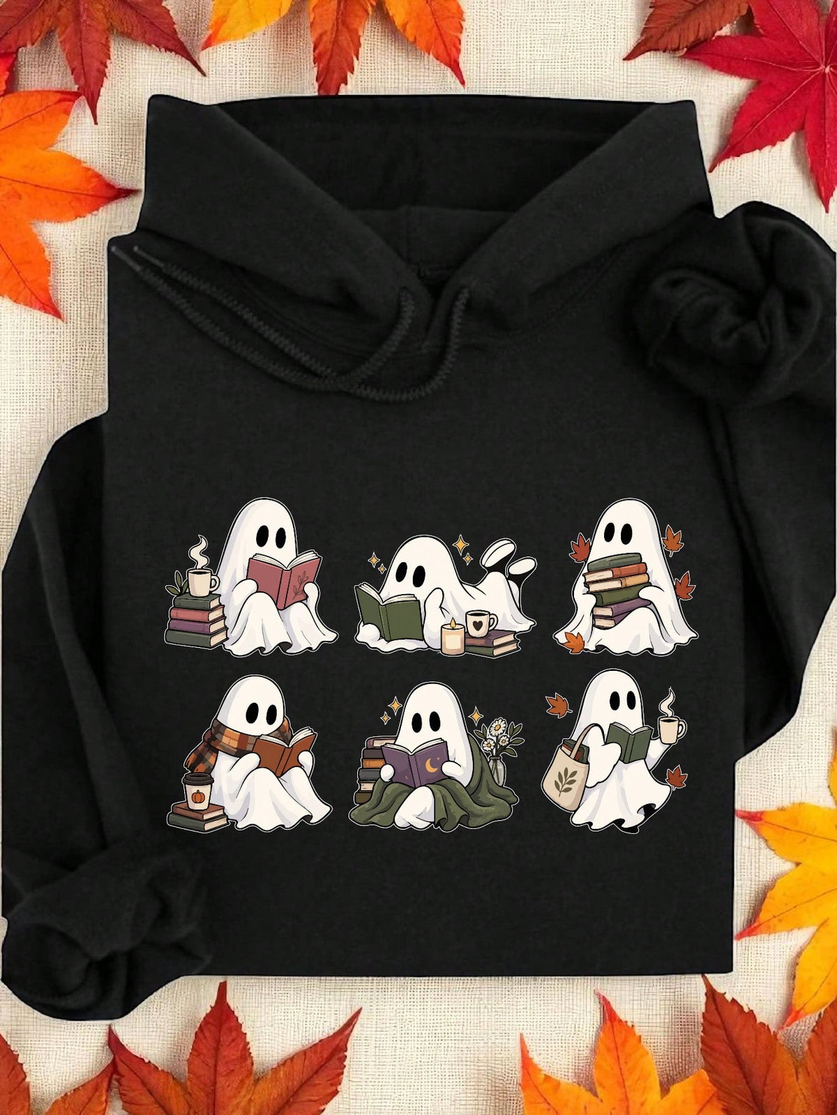 Halloween Book Shelf Hoodie