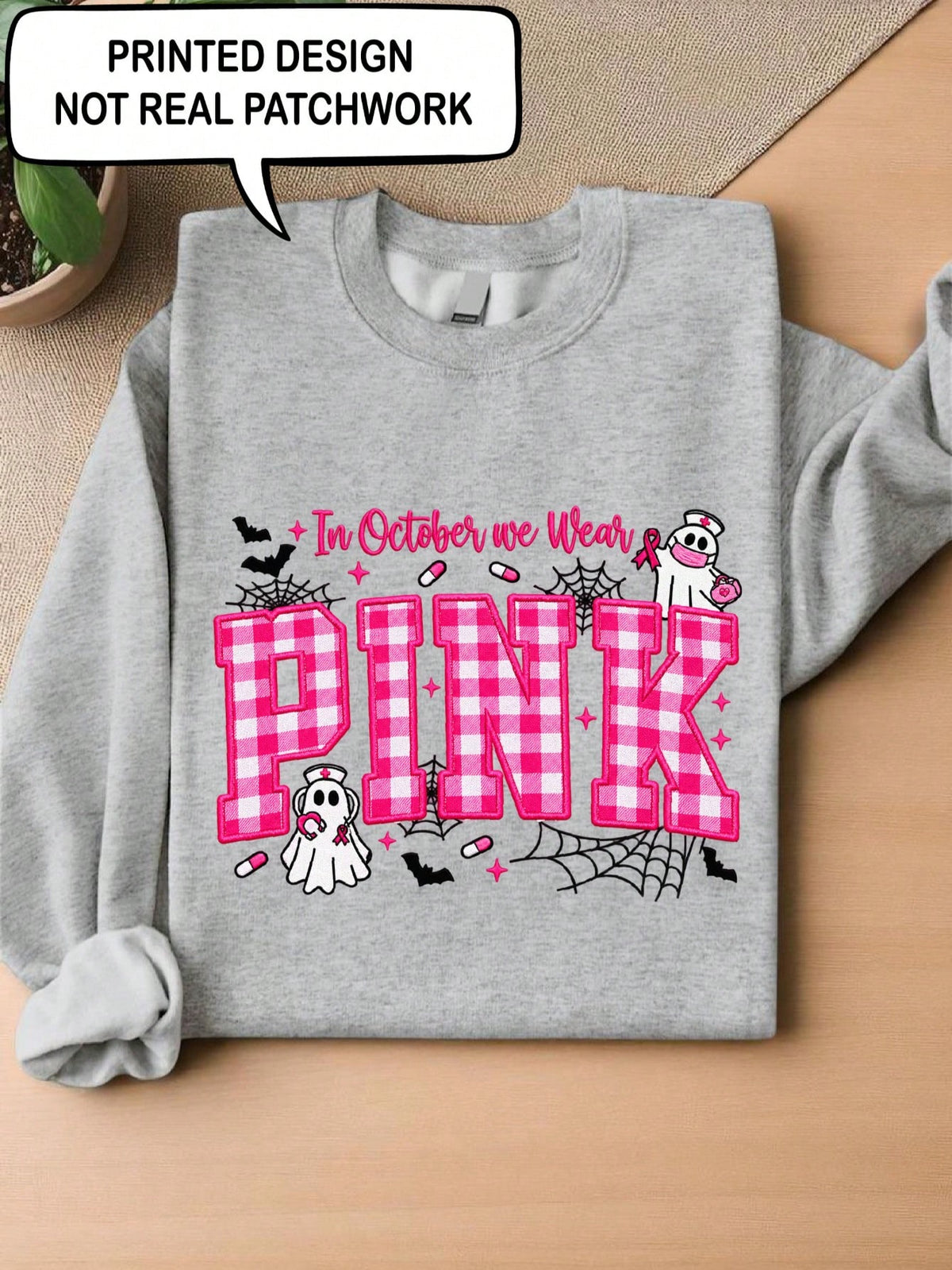In October Wear Pink Sweatshirt