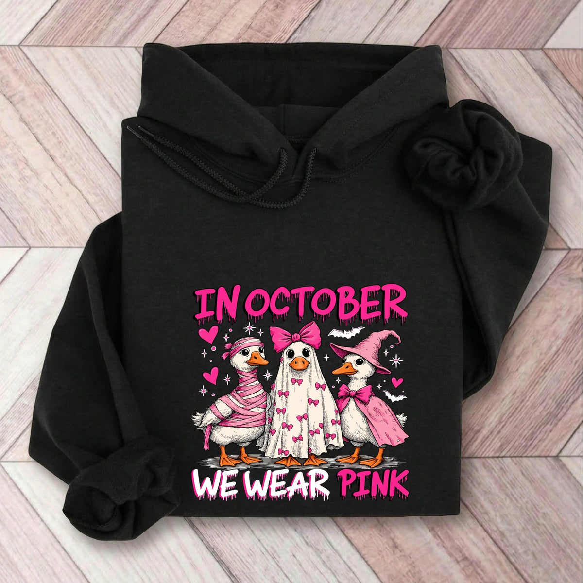 In October We Wear Pink Hoodie