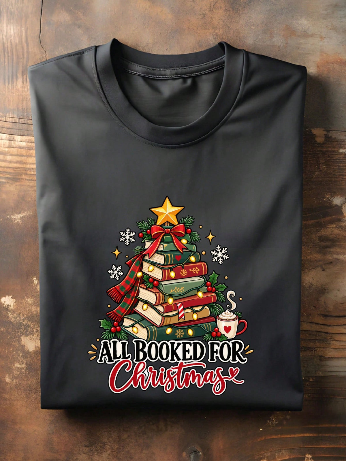 All Booked For Christmas T-Shirt