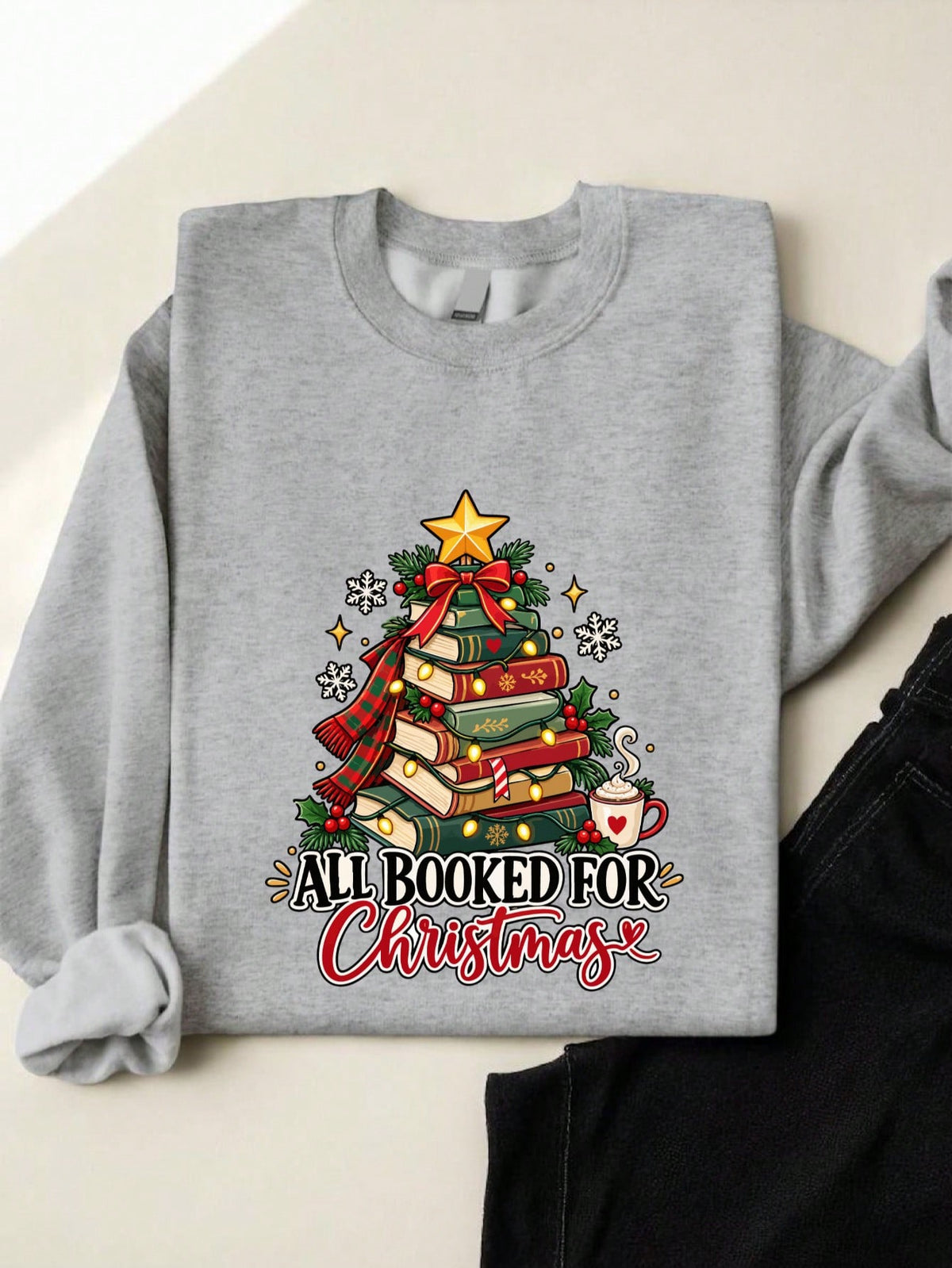 All Booked For Christmas Sweatshirt