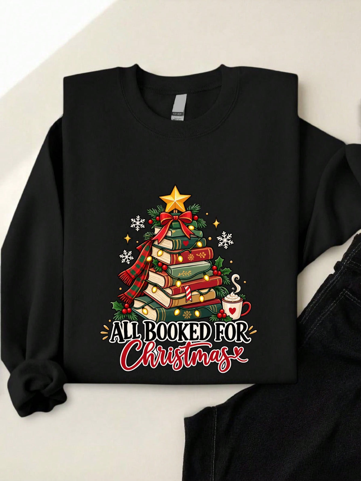 All Booked For Christmas Sweatshirt