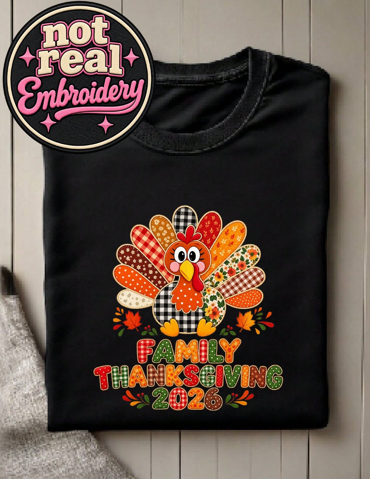 2026 Family Thanksgiving Turkey (DTF Graphic) T-Shirt