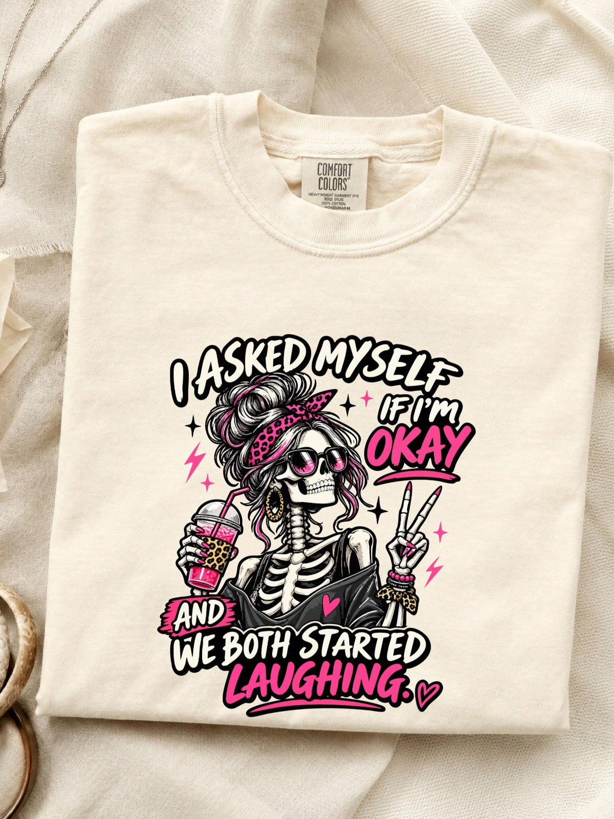 I Asked Myself If I'm Okay Skeleton T-Shirt