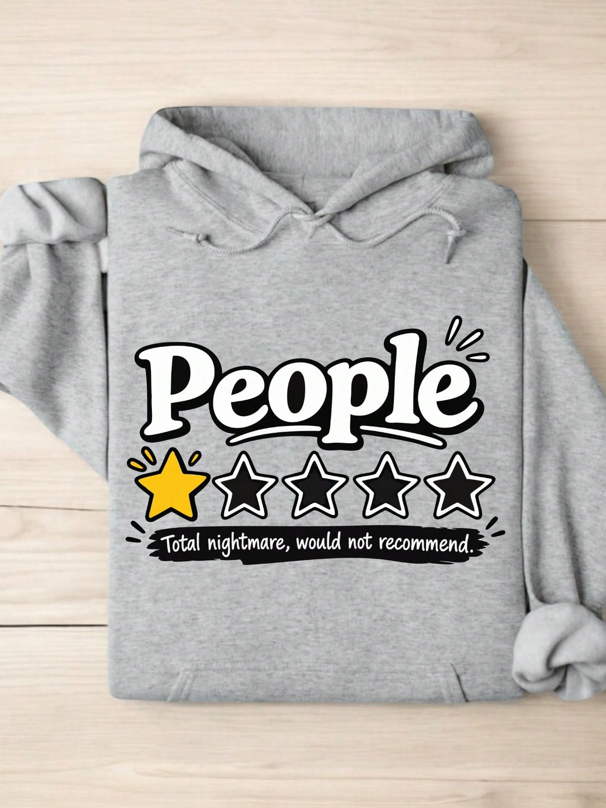 People One Star Review Hoodie