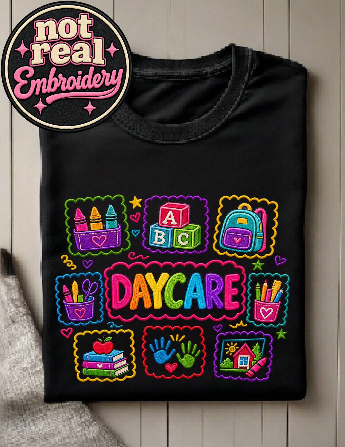 Teacher Team Daycare Crew (DTF Graphic) T-Shirt
