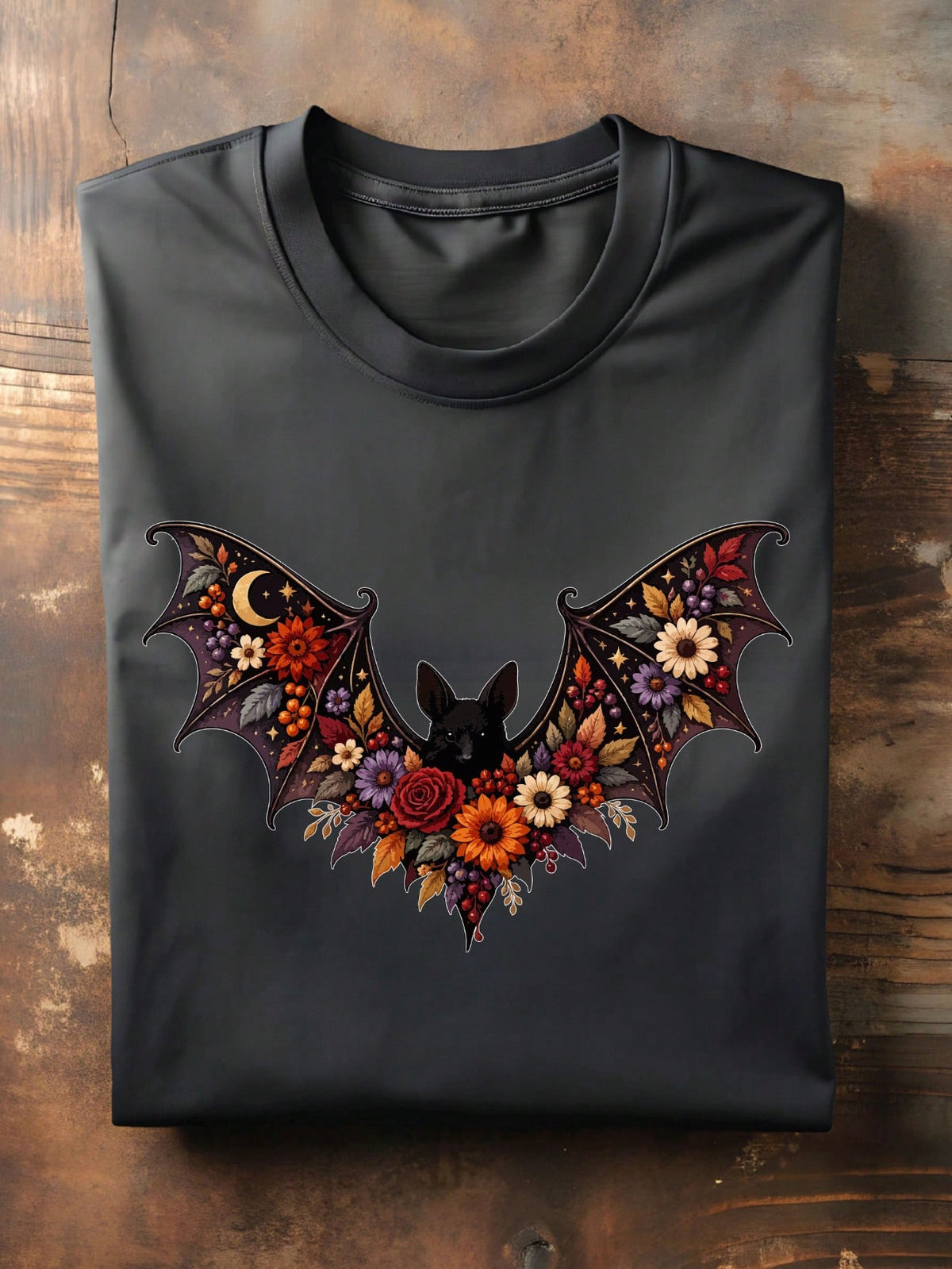 Floral Bat T-Shirt